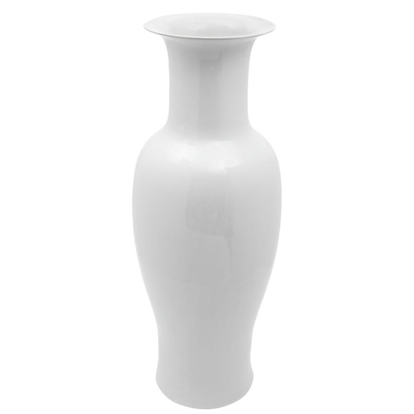 Oriental Furniture 36" Tall Antique White Porcelain Vase Wayfair Canada